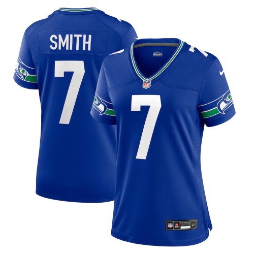Women's Seattle Seahawks Geno Smith Royal Player Jersey