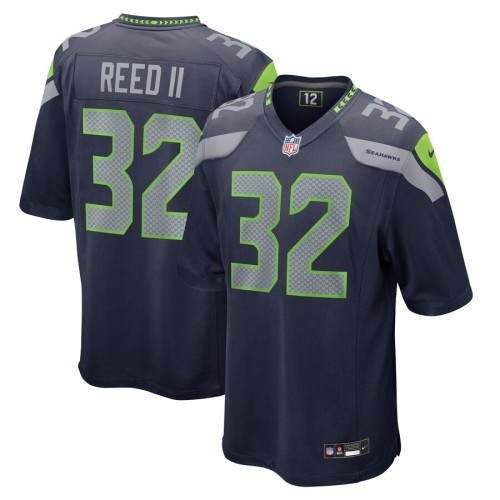 Men's Seattle Seahawks Jerrick Reed II College Navy Game Jersey