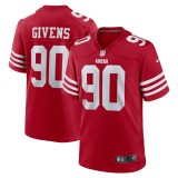 Men's San Francisco 49ers Kevin Givens Scarlet Game Jersey