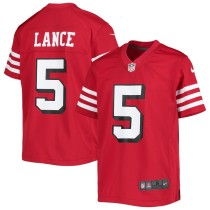 Youth San Francisco 49ers Trey Lance Scarlet Game Jersey