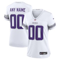 Women's Minnesota Vikings White Alternate Custom Game Jersey