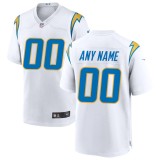 Youth Los Angeles Chargers White Custom Game Jersey