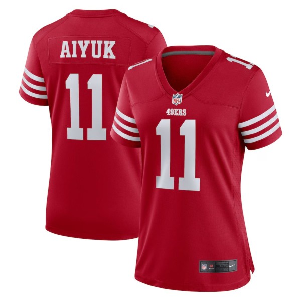 Women's San Francisco 49ers Brandon Aiyuk Scarlet Game Player Jersey