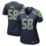 Women's Seattle Seahawks Derick Hall College Navy Game Jersey