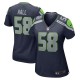 Women's Seattle Seahawks Derick Hall College Navy Game Jersey