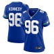 Women's Seattle Seahawks Cortez Kennedy Royal Throwback Player Game Jersey
