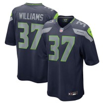 Men's Seattle Seahawks Damarion Williams College Navy Game Jersey