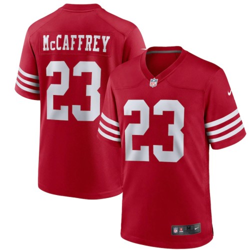 Youth San Francisco 49ers Christian McCaffrey Scarlet Game Jersey