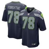 Men's Seattle Seahawks Stone Forsythe College Navy Game Jersey
