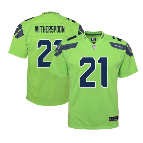 Youth Seattle Seahawks Devon Witherspoon Neon Green Alternate Player Game Jersey