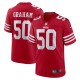 Men's San Francisco 49ers Jalen Graham Scarlet Team Game Jersey