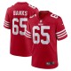 Men's San Francisco 49ers Aaron Banks Scarlet Team Game Jersey