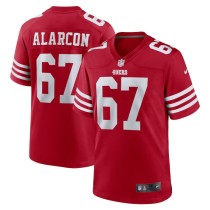 Men's San Francisco 49ers Isaac Alarcon Scarlet Team Game Jersey