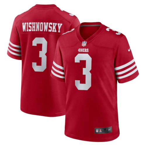 Men's San Francisco 49ers Mitch Wishnowsky Scarlet Game Jersey