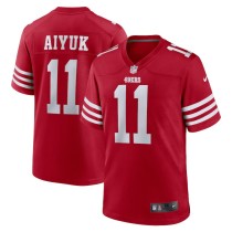 Men's San Francisco 49ers Brandon Aiyuk Scarlet Team Player Game Jersey