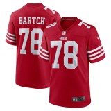 Men's San Francisco 49ers Ben Bartch Scarlet Game Jersey