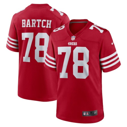 Men's San Francisco 49ers Ben Bartch Scarlet Game Jersey