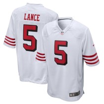 Men's San Francisco 49ers Trey Lance White Alternate Game Jersey