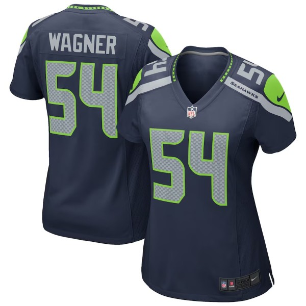 Women's Seattle Seahawks Bobby Wagner Navy Game Jersey