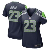 Women's Seattle Seahawks Artie Burns College Navy Game Jersey