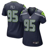 Women's Seattle Seahawks Brandon Pili College Navy Team Game Jersey