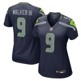 Women's Seattle Seahawks Kenneth Walker III College Navy Team Game Jersey