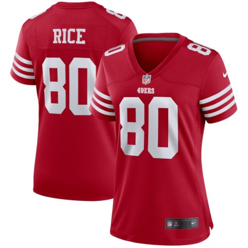 Women's San Francisco 49ers Jerry Rice Scarlet Retired Player Game Jersey
