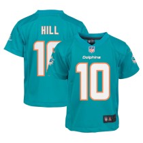Toddler Miami Dolphins Tyreek Hill Aqua Player Game Jersey