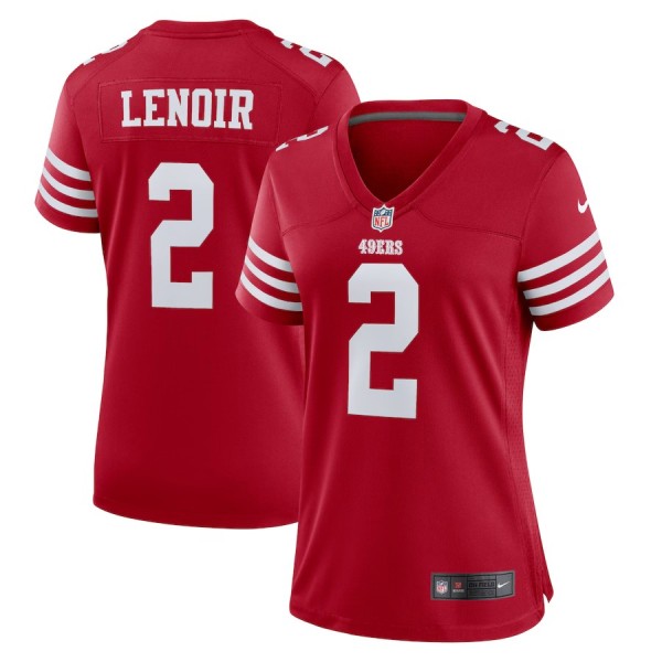 Women's San Francisco 49ers Deommodore Lenoir Scarlet Game Jersey