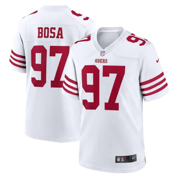 Men's San Francisco 49ers Nick Bosa White Team Game Jersey