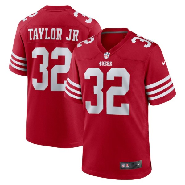 Men's San Francisco 49ers Patrick Taylor Jr. Scarlet Team Game Jersey
