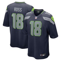 Men's Seattle Seahawks Josh Ross Navy Game Jersey