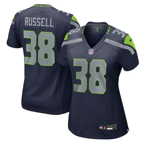 Women's Seattle Seahawks Brady Russell College Navy Team Game Jersey