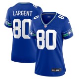 Women's Seattle Seahawks Steve Largent Royal Throwback Retired Player Game Jersey