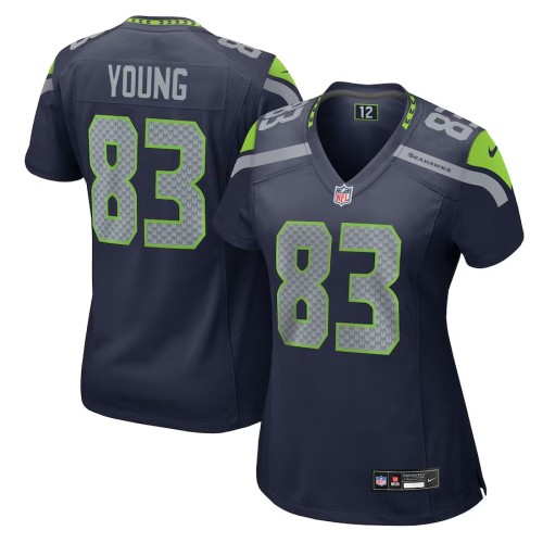 Women's Seattle Seahawks Dareke Young College Navy Team Game Jersey