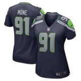 Women's Seattle Seahawks Bryan Mone College Navy Game Jersey