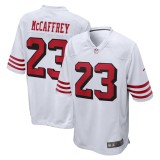Men's San Francisco 49ers Christian McCaffrey White Game Jersey