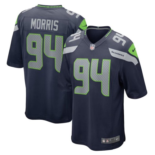 Men's Seattle Seahawks Mike Morris College Navy Game Jersey