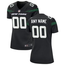 Women's Stealth Black New York Jets Alternate Custom Game Jersey