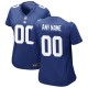 Women's Royal New York Giants Custom Jersey