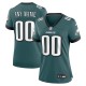 Women's Philadelphia Eagles Midnight Green Custom Game Jersey