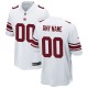 Youth New York Giants White Custom Game Jersey