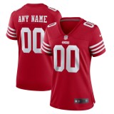 Women's San Francisco 49ers Scarlet Game Custom Jersey