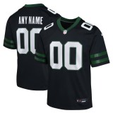 Youth New York Jets Legacy Black Alternate Custom Game Jersey