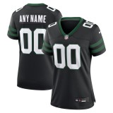 Women's New York Jets Legacy Black Alternate Custom Game Jersey