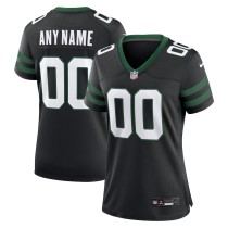 Women's New York Jets Legacy Black Alternate Custom Game Jersey