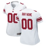 Women's White New York Giants Custom Game Jersey