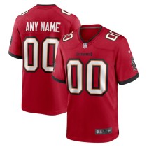 Men's Tampa Bay Buccaneers Red Custom Game Jersey