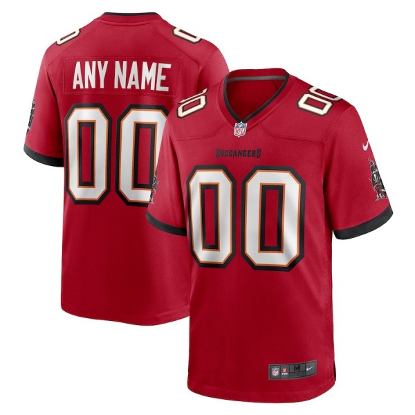 Men's Tampa Bay Buccaneers Red Custom Game Jersey