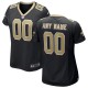 Women's Black New Orleans Saints Custom Game Jersey